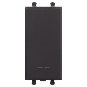 Выключатель модульный, "Avanti", "Черный матовый", 1 модуль 4412101