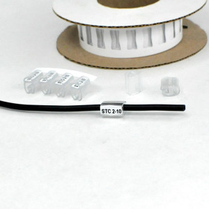 Держатель маркера STC-2-10, Контейнер для маркера, нанизываемый на кабель, длина 10 мм, диаметр провода 2,5 - 5,0 мм, в упаковке 1000 держателей для установки маркера HIC