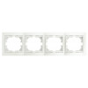 Рамка для розеток и выключателей Plano 1-504-06 на 4 поста горизонтальная, СУ, перламутр Б0053991