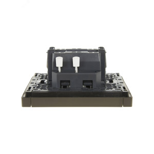 FORTE&PIANO Выключатель 1-клавишный перекрестный 10А FP312 серый IEK FP-V13-0-10-1-K03