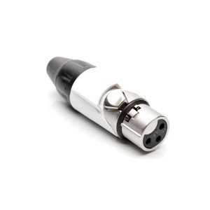 AX3F9M, Разъемы XLR 3P SOCKET F PLUG WHITE MARK SLEEVE