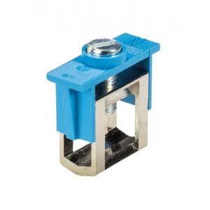 Проходная клемма WAK16/2 BL, Проходная клемма, для N-проводников, тип фиксации провода: винтовой, номинальное сечение: 16 мм кв., цвет: синий, тип монтажа: шина 10х3