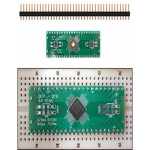204-0045-01, Печатные и макетные платы 0.5mm PITCH 44 PIN QFP/QFN TO DIP ADAPT