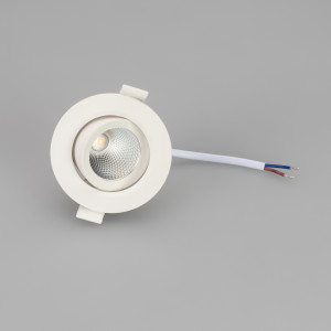 Светильник LTD-POLAR-TURN-R80-5W Warm3000 (WH, 36 deg, 230V) 032857, Встраиваемый поворотный светильник 