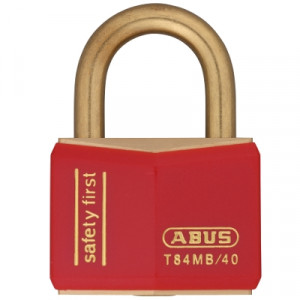 gws51354, Замки латунные, латунная дужка, высота дужки – 21.2 мм, диаметр дужки – 6.5 мм, цельный латунный корпус с виниловым покрытием, размеры корпуса – 32х43х17 мм, цвет – красный, 12 шт/упак