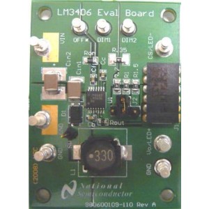 LM3406MHEVAL/NOPB, Средства разработки схем светодиодного освещения  LM3406MH EVAL BOARD