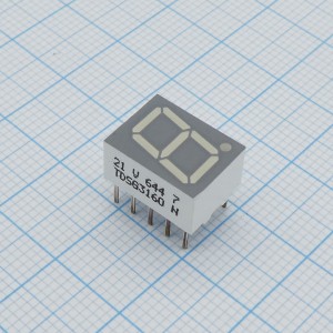 TDSG3160, 1 разрядный индикатор 10мм/зеленый/568нм/6.8мкд/ОК