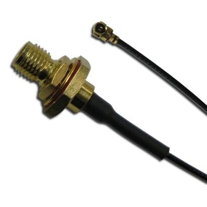 336309-12-0200, Соединения РЧ-кабелей SMA Jack-AMC RA Plug 113mm Cable, 200mm