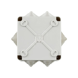 Коробка расп. КМ для о/п 100х100х45мм IP44 6 вв. (7035) UKO11-100-100-045-K41-44