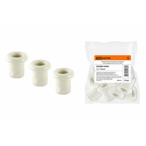 Керамический проходной изолятор для провода белый (10шт) SQ2802-0020