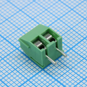 GT350-3.5-02P-14-00, Винтовой клеммный блок с защитой провода, 2 контакта. Серия GT350-3.5