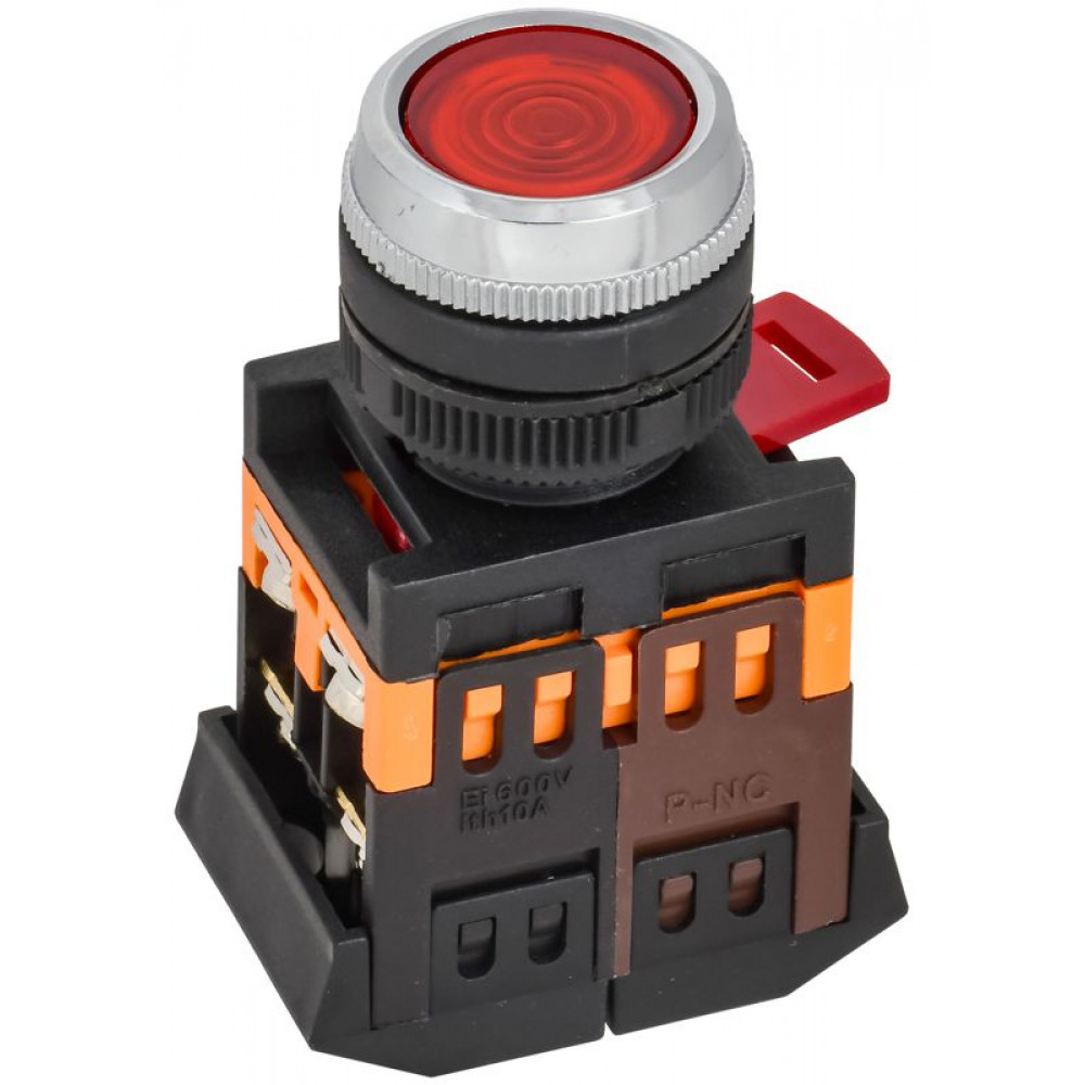 Изображение товара Кнопка ABLFS-22 d22мм 1з+1р 240В неон для контакторов IEK BBT30-ABLFS-K04 Изображение товара Кнопка ABLFS-22 d22мм 1з+1р 240В неон для контакторов IEK BBT30-ABLFS-K04