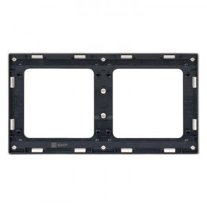 Рамка 2-м Стокгольм бел. с линией цвета черн. PROxima EXM-G-305-10