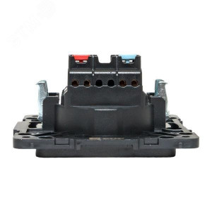 Розетка 1-м СП Стокгольм 10А IP20 без заземл. защ. шторки механизм черн. PROxima EZR10-022-10