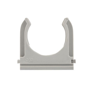 Крепеж-клипса d32 мм (10 шт) серая Plast derj-z-32n-r
