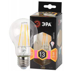 Лампочка светодиодная F-LED A60-13W-827-E27 Е27 / Е27 13Вт филамент груша теплый белый свет Б0035027