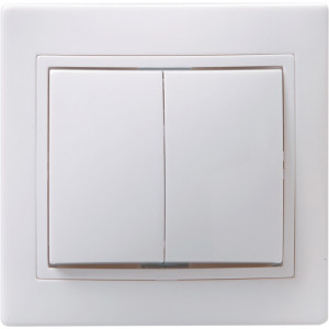 ВС10-2-0-КБ Выкл. 2кл 10А керам. КВАРТА бел. EVK20-K01-10-K