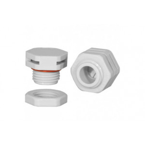 Клапан выравнивания давления  M16*1,5, Клапан выравнивания давления M16х1,5, гайка в комплекте, цвет: серый