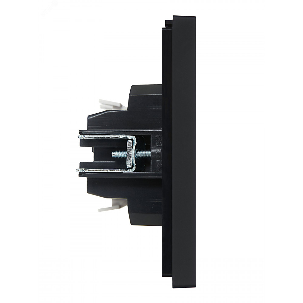 Изображение товара Выключатель проходной 1-кл. СП FORTE&PIANO 10А FP103 черный IEK