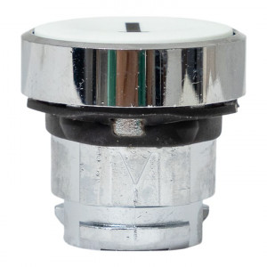 Исполнительный механизм кнопки XB4 белый плоский возвратный без фиксации, стрелка IP65 EKF XB4BA-1256C-65