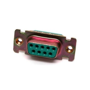 DEMAE9SFO, Стандартные соединители D-Sub  DSUB 9 F CRIMP CLIN F0 ZINC