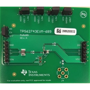 TPS62743EVM-689, Средства разработки интегральных схем (ИС) управления питанием TPS62743EVM-689