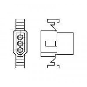 770332-1, Штыревые и гнездовые соединители 3P .062 PLUG HSG