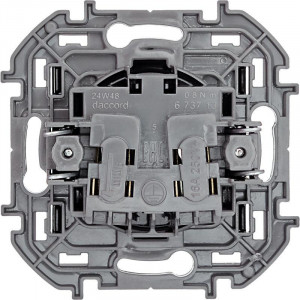 Розетка 1-м СП Inspiria 16А IP20 250В 2P механизм антрацит Leg 673713