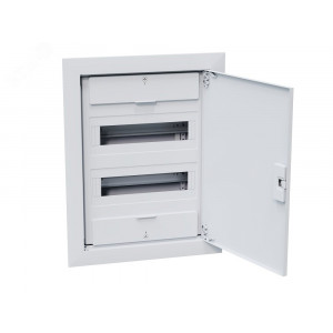 Щит распределительный встраиваемый с пластиковой белой дверцей на 24 модуля, OptiBox Pro 24-VNR-IP40 379799