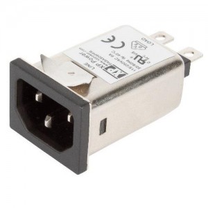 FASAS06PFR, Модули подачи электропитания переменного тока EMC FILTER, IEC INLET, 3A, SNAP-IN