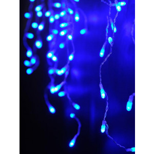 Гирлянда "Бахрома" OIC080B-C-E-31V 80 син. светодиодов 2х0.5м 20 нитей 16/48/40/24см с контроллером соединяемая до 10шт. уличная SHLights 4690601049797