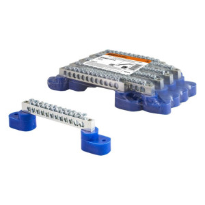 Шина "N" нулевая 6х9мм на двух угл. изоляторах 6 групп SQ0801-0401