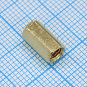 L-KLS8-DBK-M4-E5.5-L10, cтойка для платы M4, латунная, без покрытия / PCHSS4-10