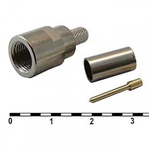 FME-C58P, Разъём высокочастотный FME штекер, обжимной для RG58