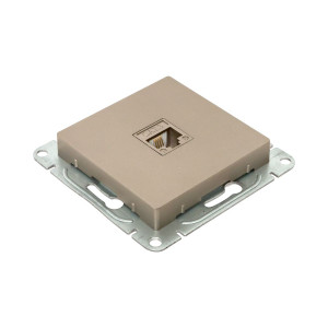 Механизм розетки RJ11, шампань Эпика EKF UP1-SOC-RJ11