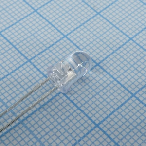 L-7113SF4C, Инфракрасный светодиод 5мм 880нм 6-15мКд прозрачный корпус 20°