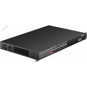 Промышленный неуправляемый коммутатор U-2GX/SFP-16GTP-R, 2 порта 1000Base-X SFP, 16 портов 10/100/1000Base-T(X) RJ45 c PoE, монтаж в 19