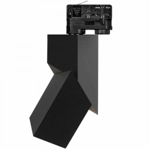 Светильник LGD-TWIST-TRACK-4TR-S60x60-12W Day4000 (BK, 30 deg) 026760(1), Светильник подвесной для треков/шин 4 провода, 12Вт. Цвет свечения ДНЕВНОЙ 4000K, световой поток 1000лм, CRI>90, угол свечения 30°, угол регулировки наклона 90°, угол поворота 355°. Корпус прямоугольный, металл, цвет черный, IP40. Размер LxWxH 60x60x195мм
