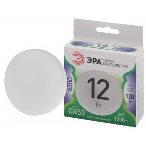 Лампа светодиодная LED 12 Вт 1200Лм 6500К таблетка (GX53) холодный GX53 220-240В LED GX-12W-865-GX53 Green Line Б0066992