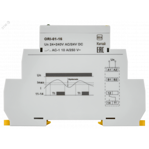 Реле тока ORI. 1,6-16 А. 24-240 В AC / 24 В DC ORI-01-16
