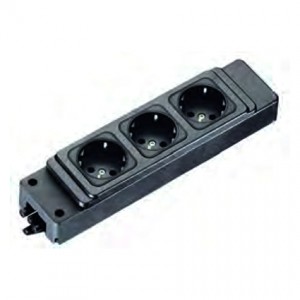 Розеточный блок 99.602.0028.0, Распределительное устройство, 1 вход / 1 выход - gesis GST, 3 розетки Schuko®, 3 полюса, номинальное напряжение: 250V, номинальный ток: 16А, цвет разъема: белый