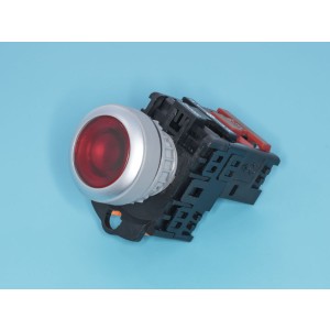 TN2IF2RN-1B, Кнопка управления плоская, с подсветкой, без фиксации, d 30 мм, НЗ, красная