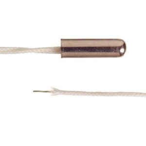 31500989, Промышленные температурные датчики Temperature Sensor type W-EYK-6, Pt1000 RTDelement in 6mm (0.236") OD X 20mm L stainlesssteel housing, 300mm L 2 wire fiberglassinsulated, 500C max temp.