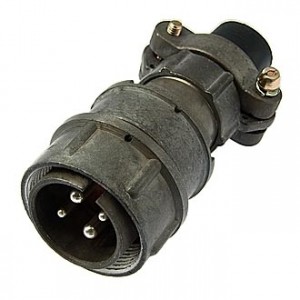 RM22-4-TJ-S-D, Соединитель цилиндрический диаметр 22 мм 4 контакта 560 В 13-20 А