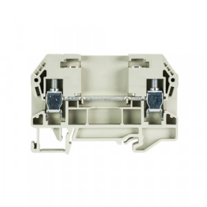 Проходная клемма WKN 6 TK D, Проходная клемма, с габаритами WKN 6 TK, тип фиксации провода: винтовой, номинальное сечение: 6 мм кв., 57A, 500V, ширина: 8 мм, цвет: серый, тип монтажа: DIN35