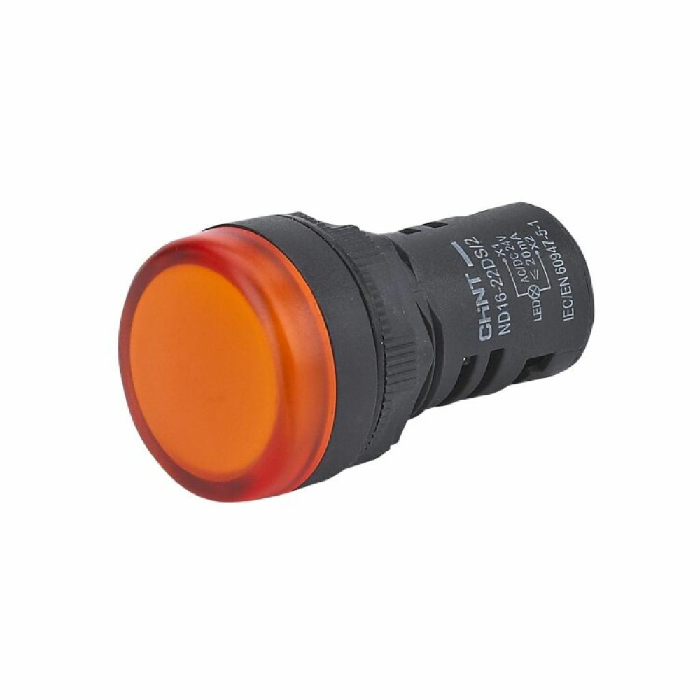 Изображение товара Компактный встроенный индикатор ND16-22DS/2C IP65 24В оранжевый