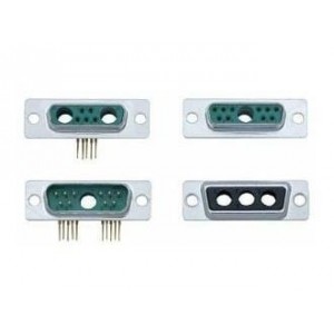 173107-0410, Соединители D-Sub со смешанными контактами PLUG 5 PIN 2 HOLE