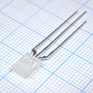 L-119SURKCGKWT, Светодиод 2х5мм/красный/630нм/80-120мкд/ - зеленый/570нм/15-30мкд/белый матовый/110°