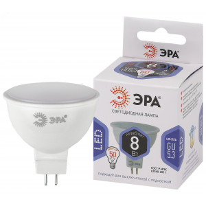 Лампочка светодиодная STD LED MR16-8W-12V-860-GU5.3 GU5.3 8 Вт софит холодный дневной свет Б0049095