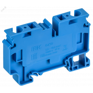 ARMAFIX Клемма пружинная CX10 BU 10мм2 проходная синяя IEK AF-CT40-00-K07-010